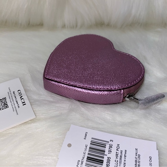 Coach π heart coin case New - Picture 8 of 9